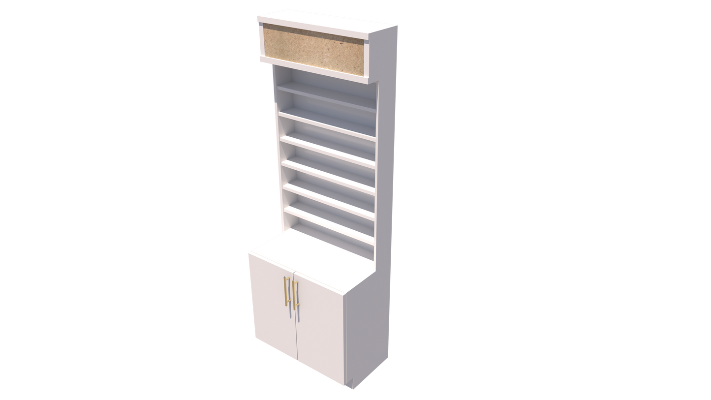 Ivory Compact Polish & Dip Rack