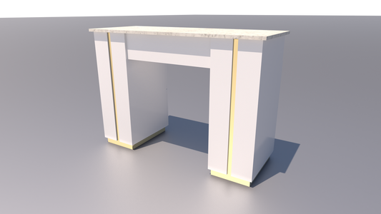 Ivory Gold Single Nail Table