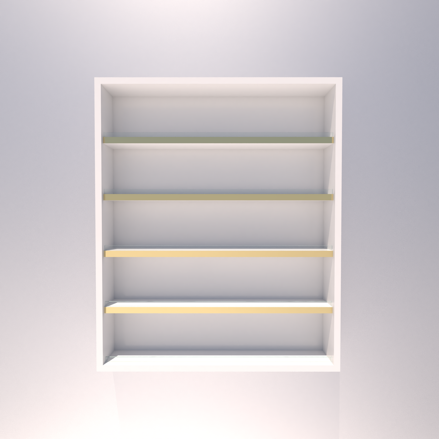 Ivory Gold Wall Mount Polish Rack