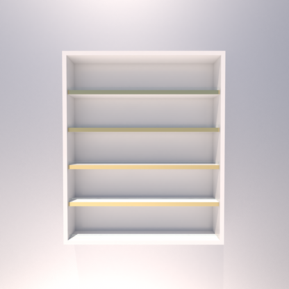 Ivory Gold Wall Mount Polish Rack