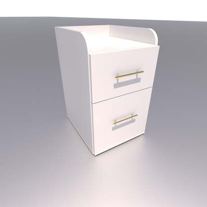 Ivory Gold Pedicure Cart