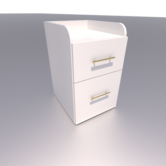 Ivory Gold Pedicure Cart