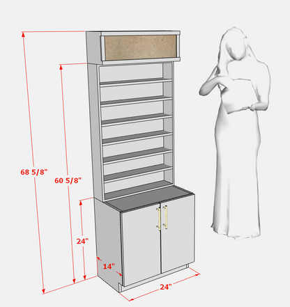 Ivory Compact Polish & Dip Rack